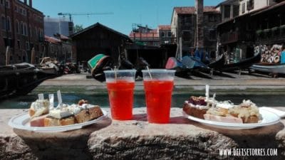 When visiting Venice, be prepared to eat standing up.