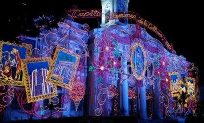 Mayaguez Town Hall at Christmas