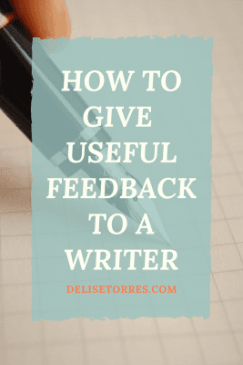 5 tips to keep in mind when giving feedback to a writer