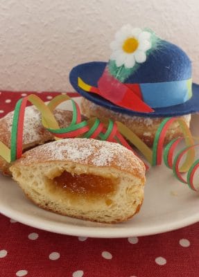 Berliner Donut in the Karneval Season